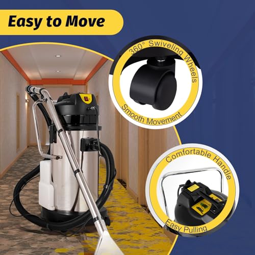 40L Commercial Carpet Cleaning Machine, Heavy Duty Carpet Extractor F7613