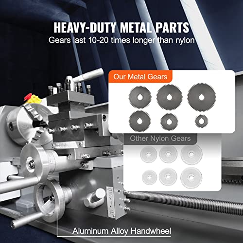 8.3'' x 29.5'' Benchtop Metal Lathe with Tool Box Q2687