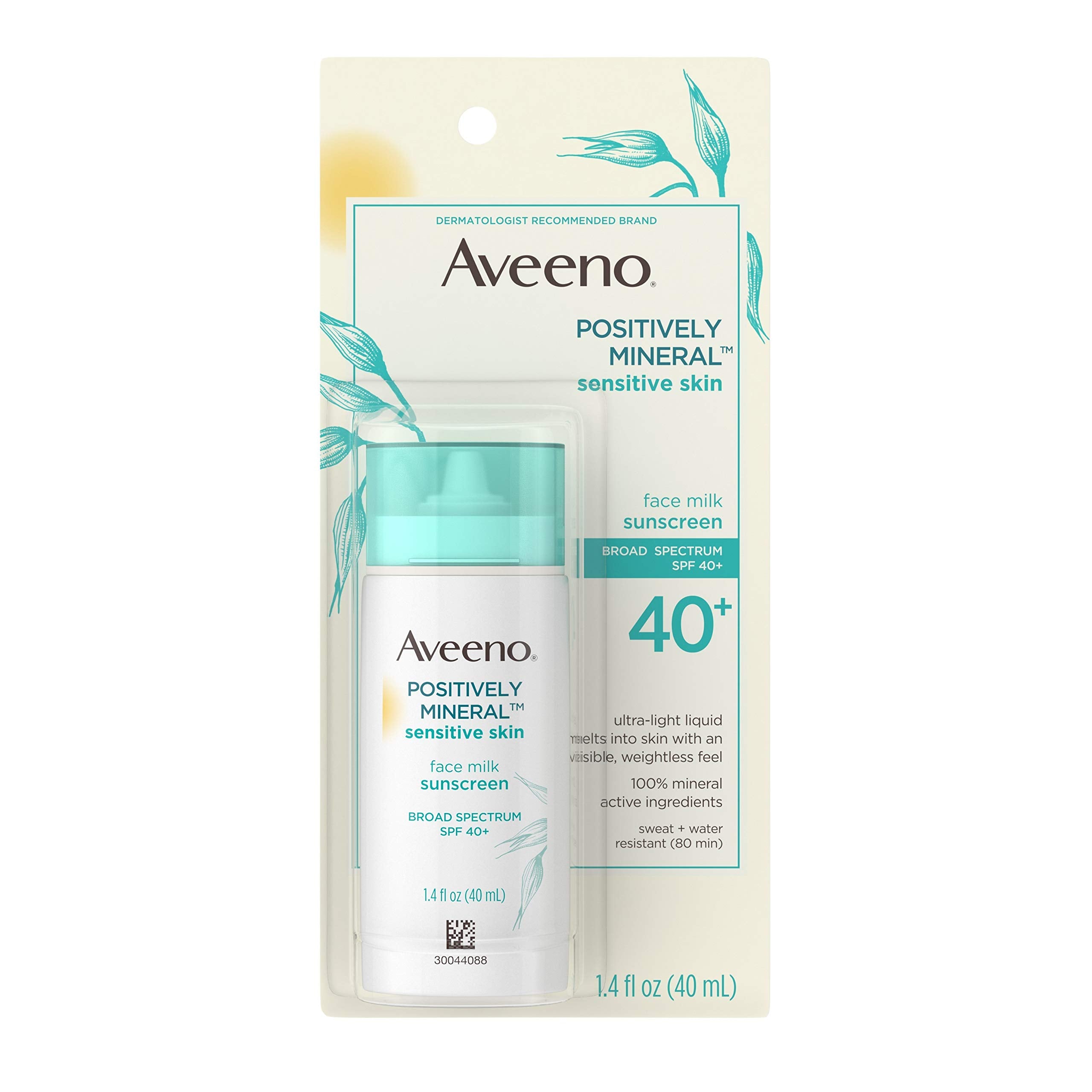 SPF 40+ Zinc Oxide & Titanium Dioxide Oil-Free Facial Sunscreen, 1.4 Fl. Oz K912853