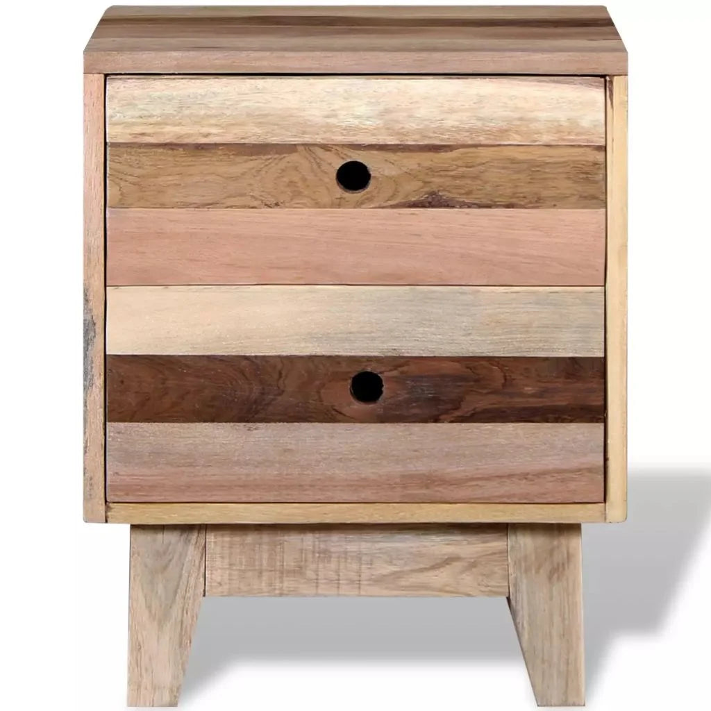 Solid Reclaimed Wood Bedside Cabinet B3625