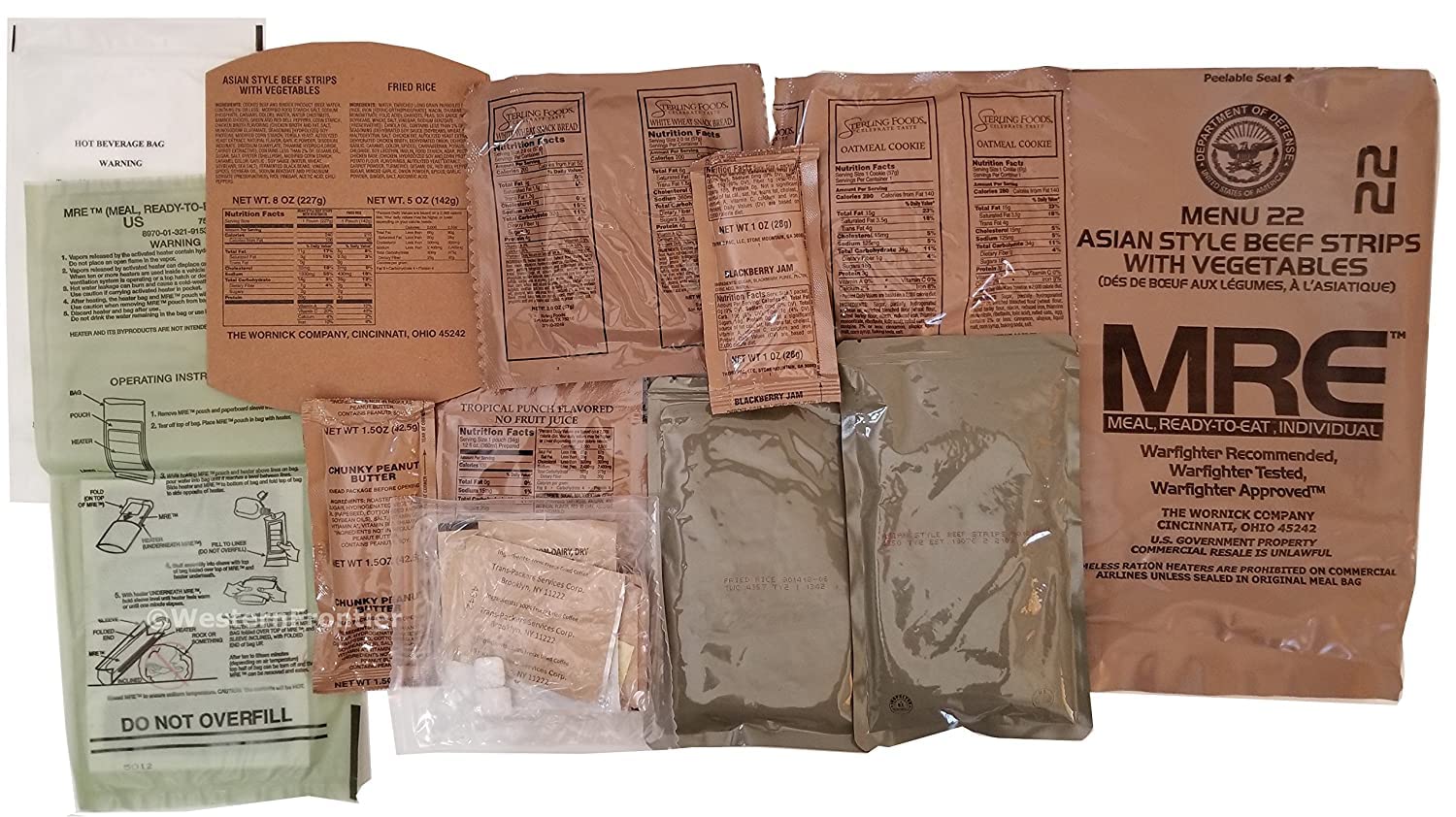 4-Pack MREs (Meals Ready-to-Eat) L274705