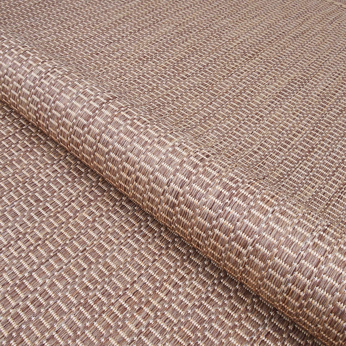 Cocoa Brown-Natural 7'6" Indoor/Outdoor Area Rug A57279