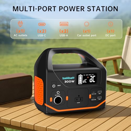 300W 266wh Lithium Portable Power Station with 120V AC Outlet W26577