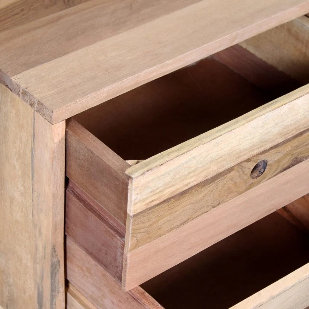 Solid Reclaimed Wood Bedside Cabinet B3625