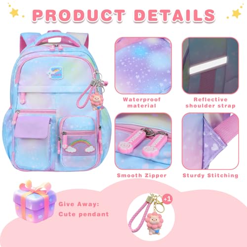 Anti-Theft Waterproof School Backpack for Girls Teens E837094