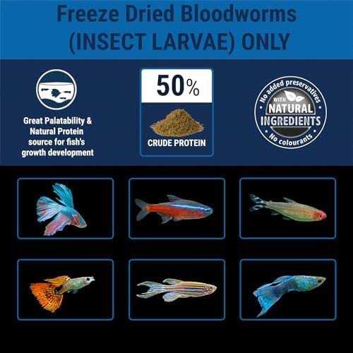 Freeze Dried Bloodworms Fish Food X664858