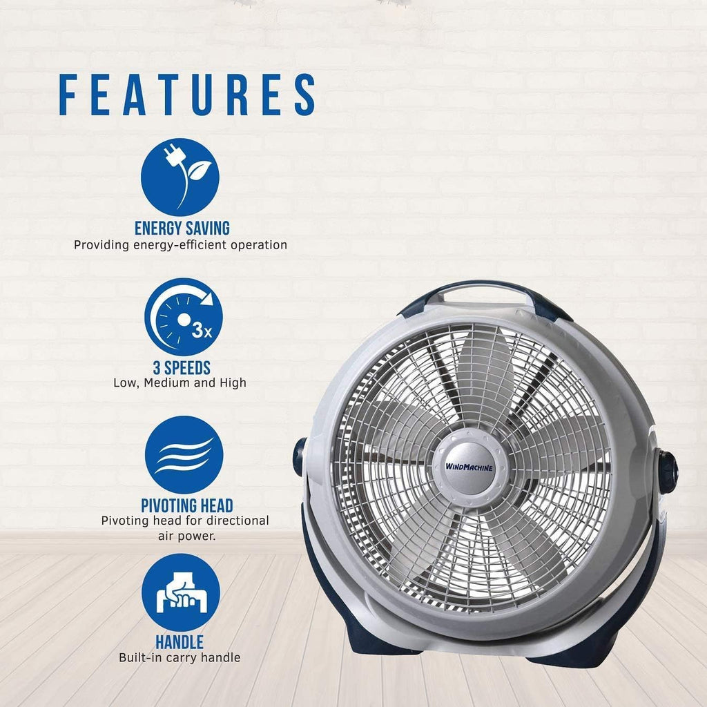 Black 20" Air Circulator W3814