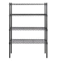 Black 4 Tier Wire Shelf Unit Q3118