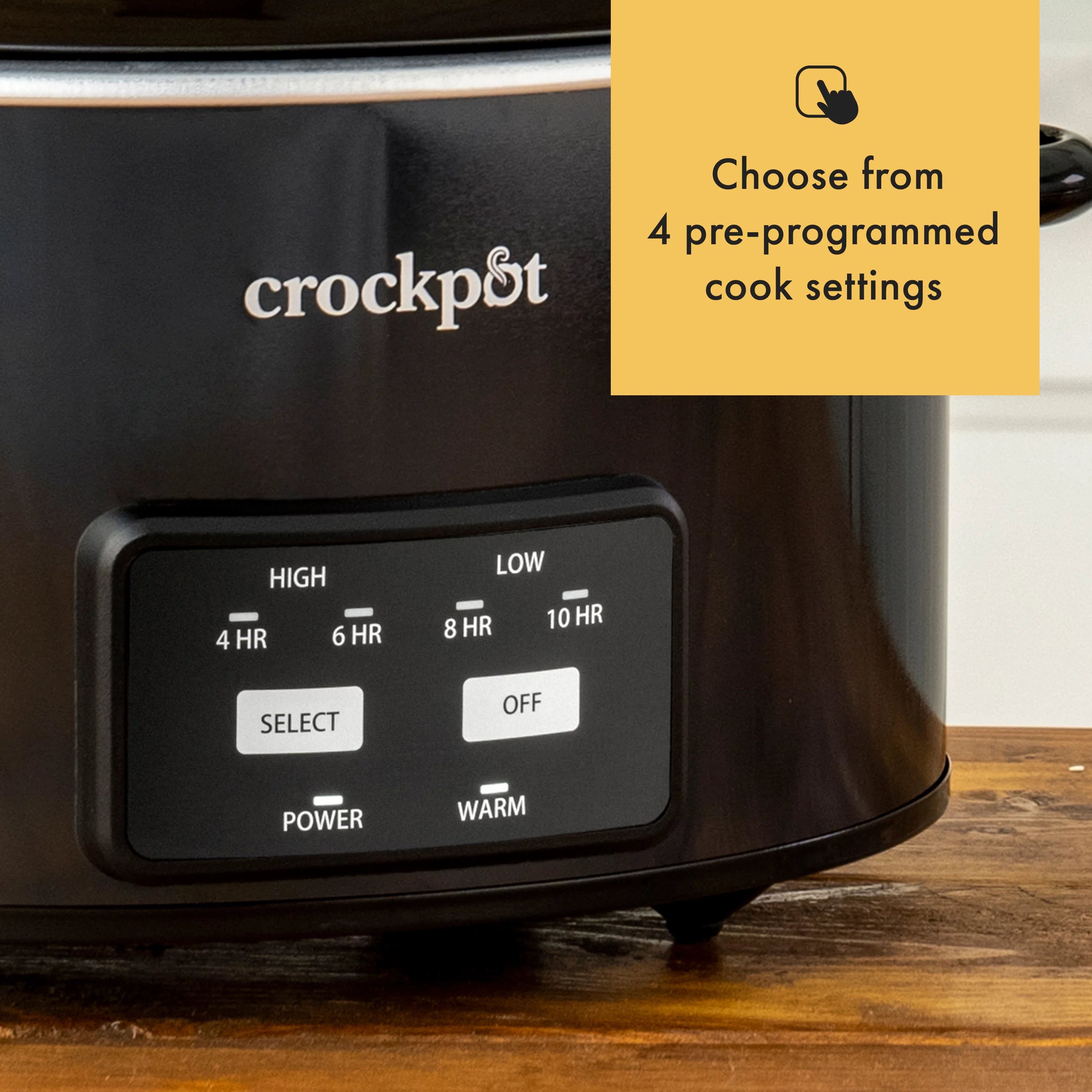 4.5-Quart Black Slow Cooker G764