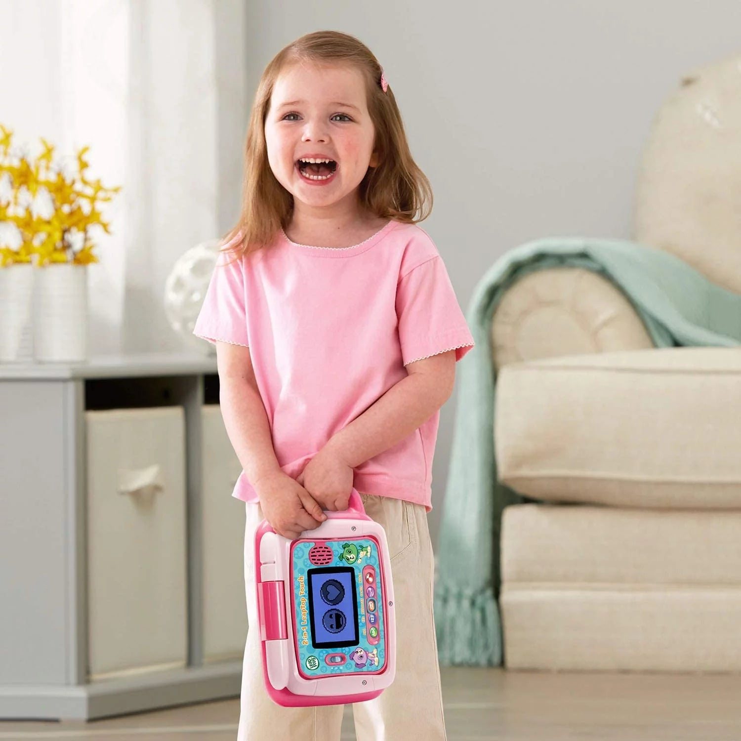 Pink 2-in-1 LeapTop Touch E137