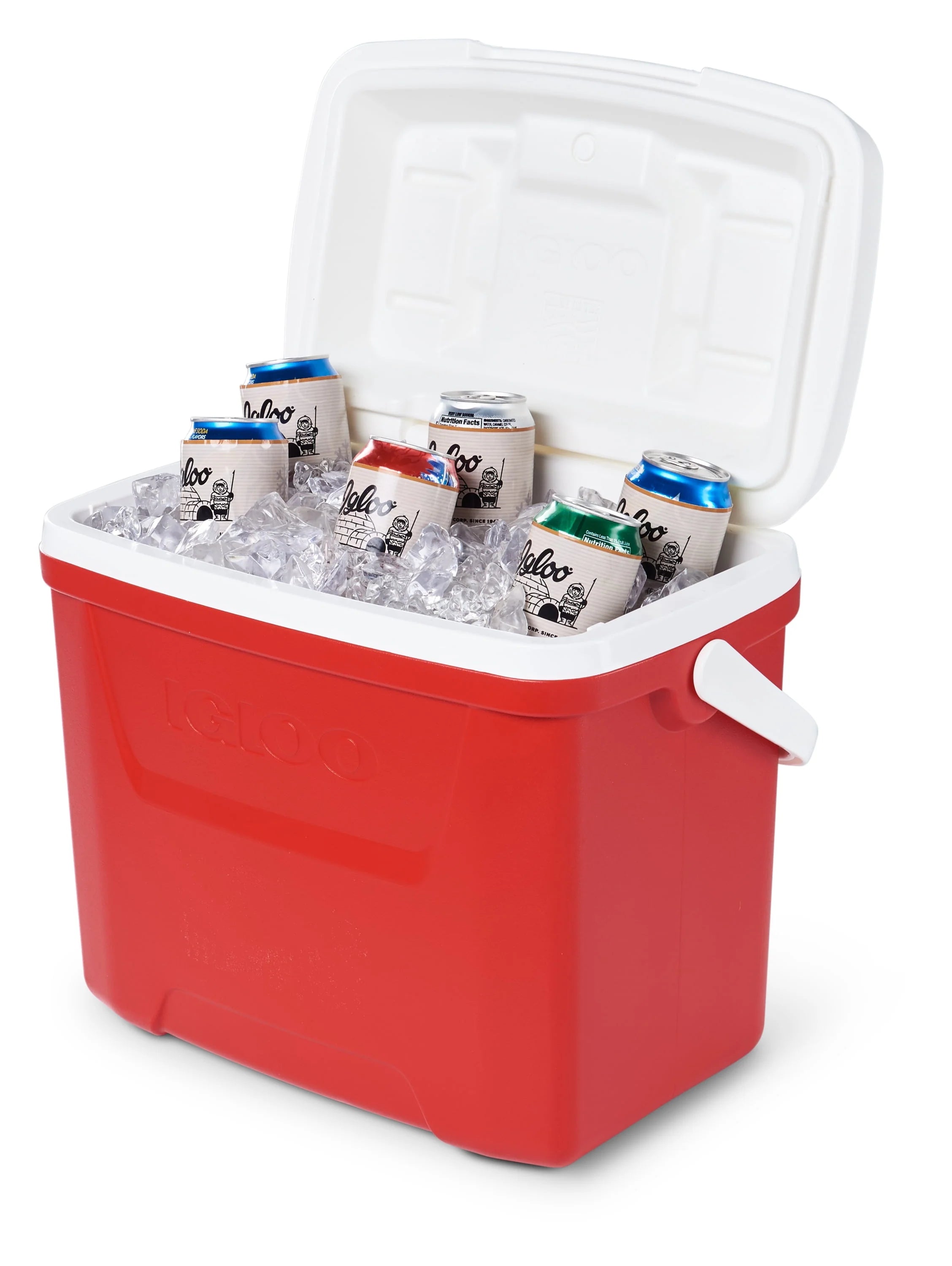 Red 28 QT Ice Chest Cooler B64953
