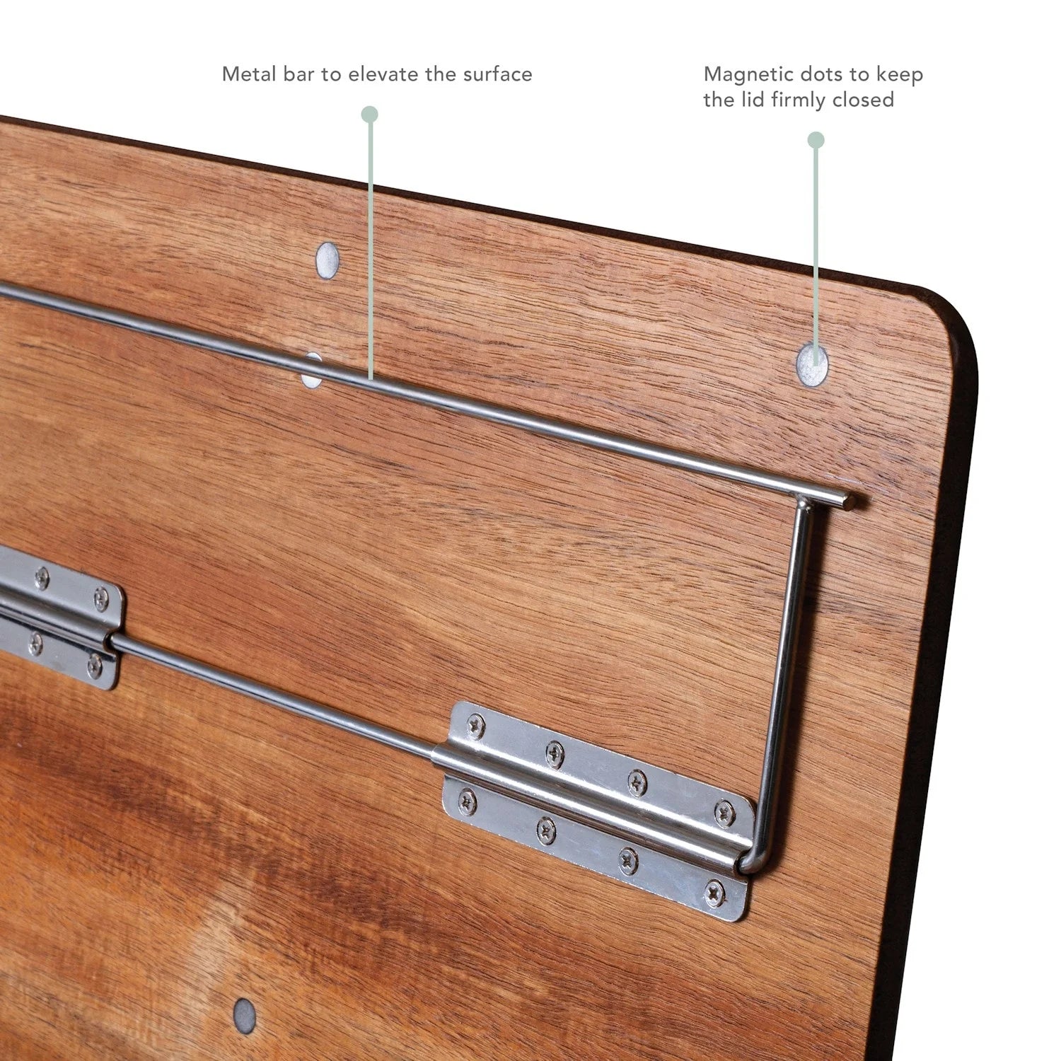 Natural Acacia Wood Lap Desk with Storage K55831