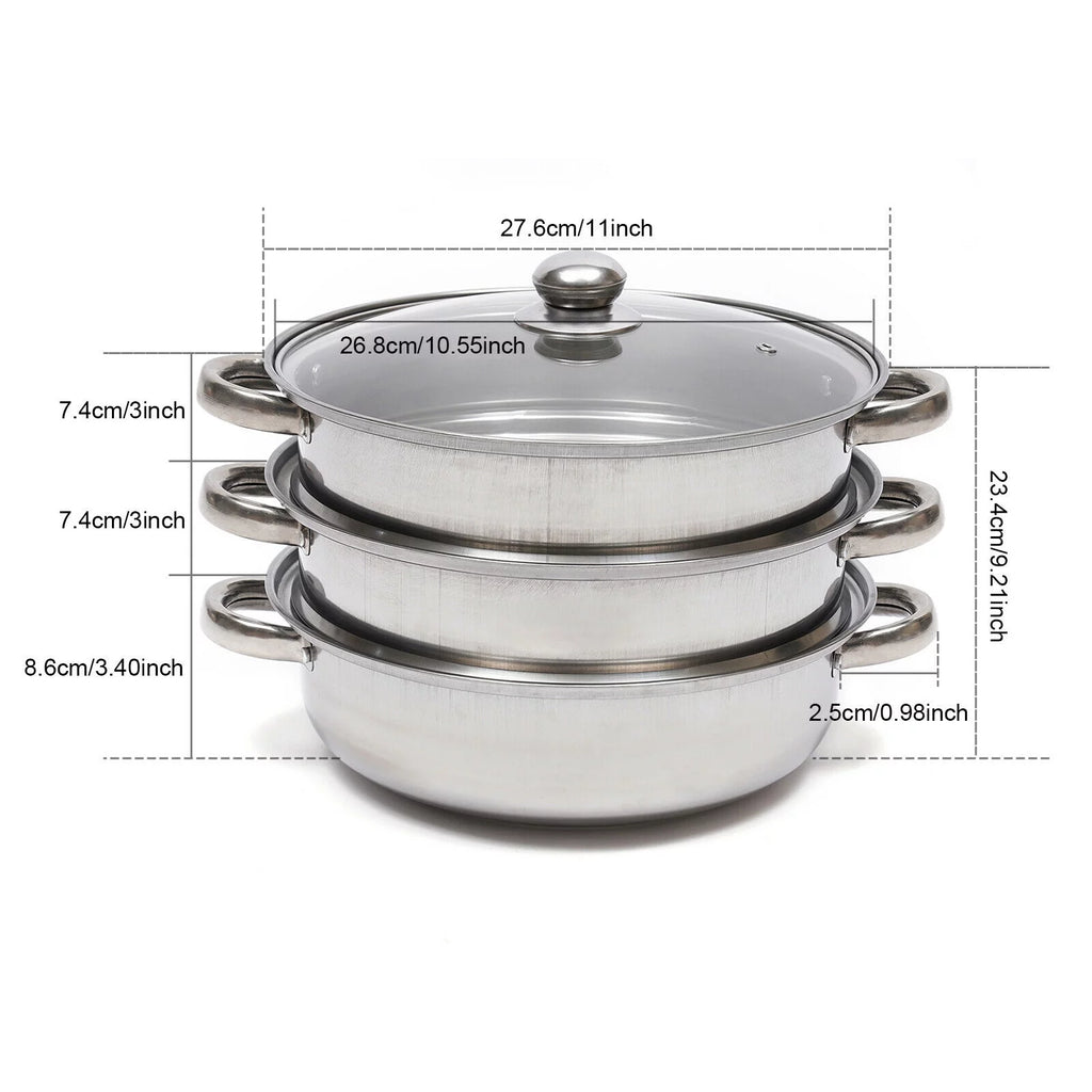 3 Tier Food Steamer with Lid R97378