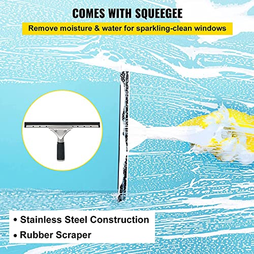 Water Fed Pole 3-in-1 Kit with Scrubber Brush, Spray Washer, Window Squeegee, 7.2M/23.6Ft S369984