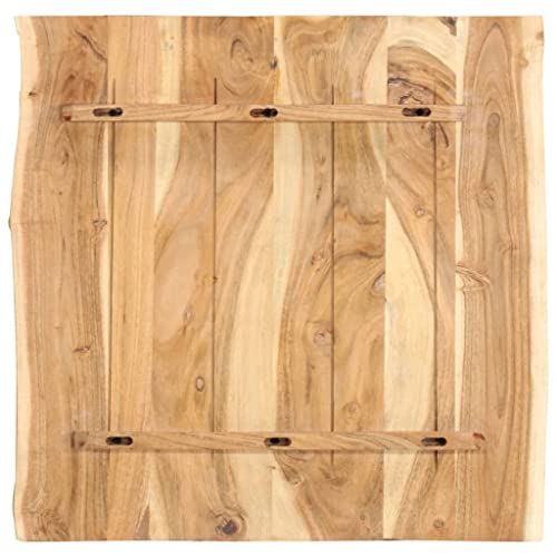 Solid Acacia Wood Table Top 22.8" x (19.7"-23.6") x1 J892923
