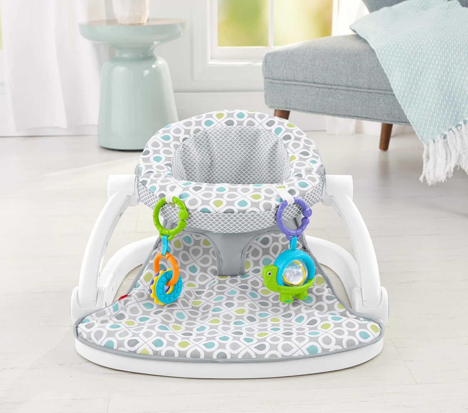 Portable Baby Floor Seat With Machine Washable Seat Pad Y700