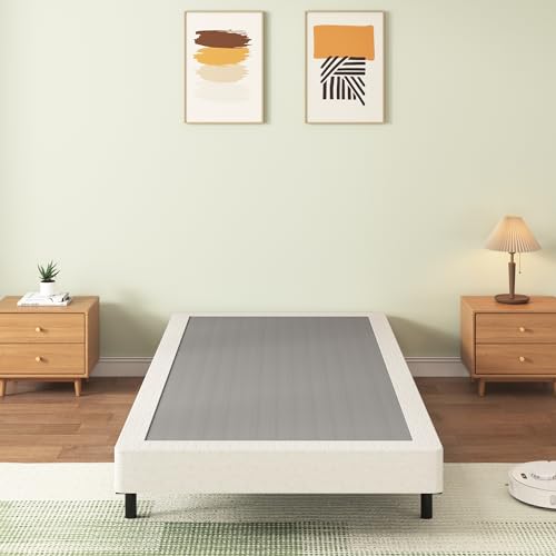 Twin Box Spring with Fabric Cover Set, 5 Inch Twin Size O4003