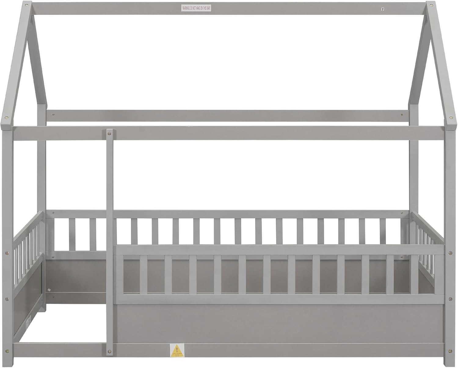 Twin Size House Bed with High Fence M1423