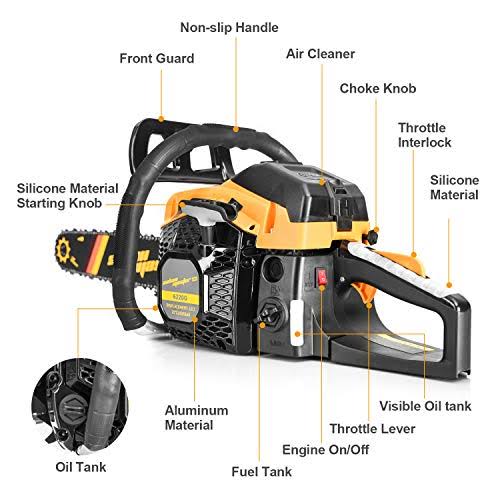 GAS Powered 62cc 2-Cycle 20-inch Chainsaw K721175