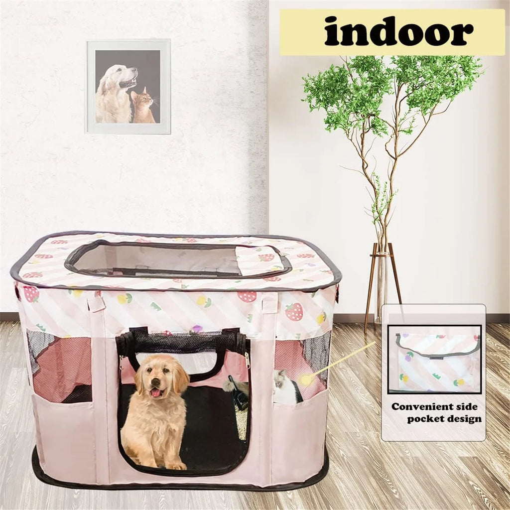 Portable Cat Cage Kennel D4194