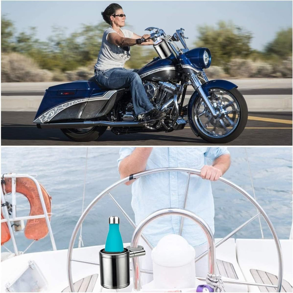 Adjustable Chrome Motorcycle Cup Holder Q871