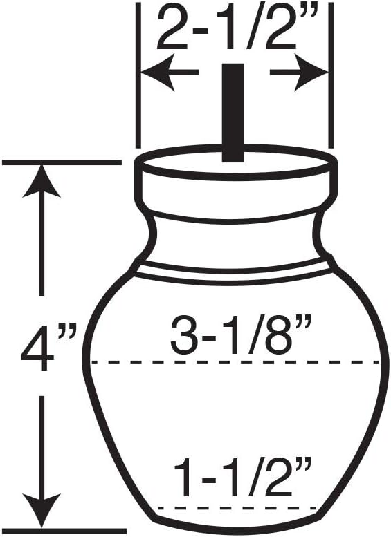 4 Pack Unfinished Solid Hardwood Round Bun Foot I477