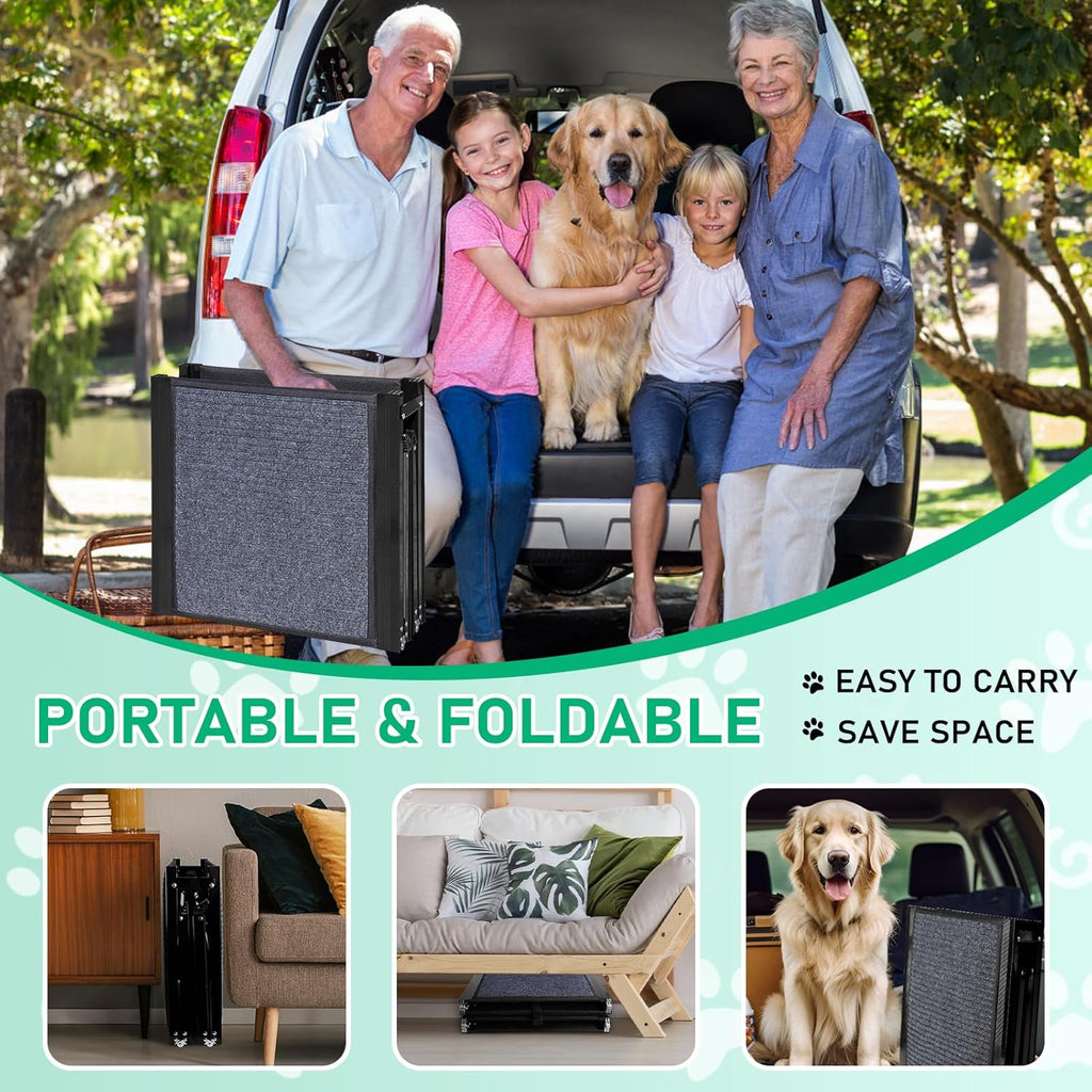 19.7" Wide 67" Long Folding Large Dog Ramp with Non-Slip Surface G630260