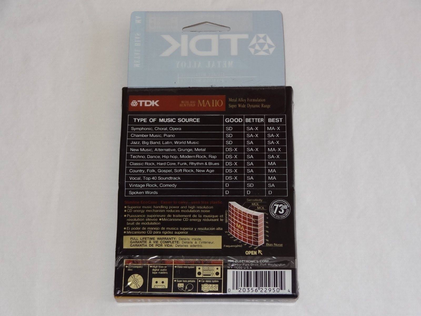 Blank Audio Cassette Tapes Type IV Metal Bias T76335
