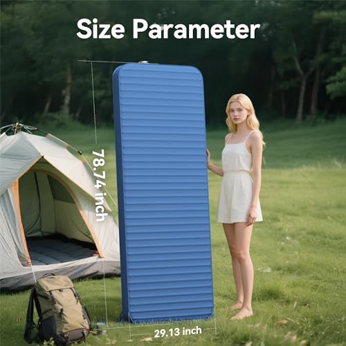 Self Inflating 4" Memory Foam Camping Pad with Built-in Electric Pump V59298