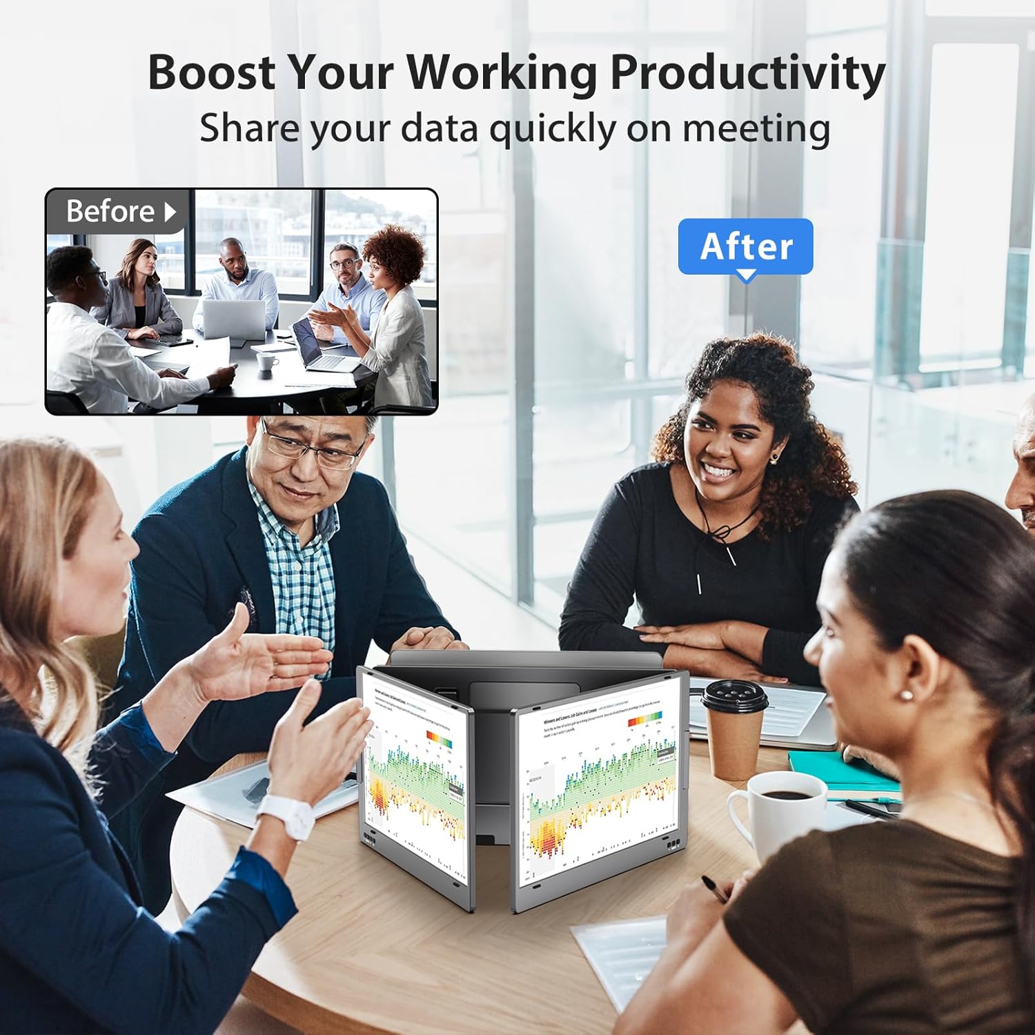 14" 1080P FHD IPS Dual Portable Monitor G424430