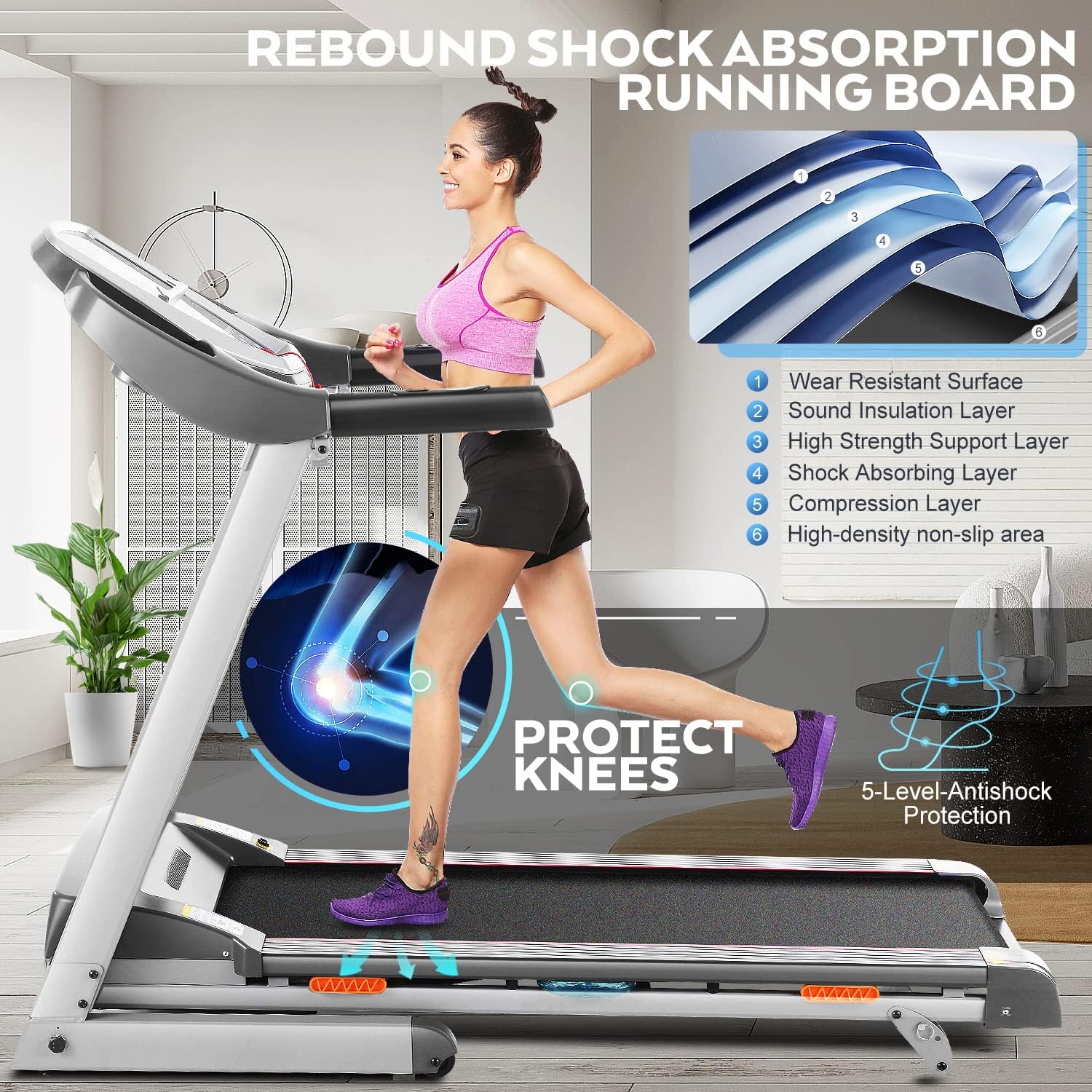 3.0 HP Electric Treadmill with Incline R8058
