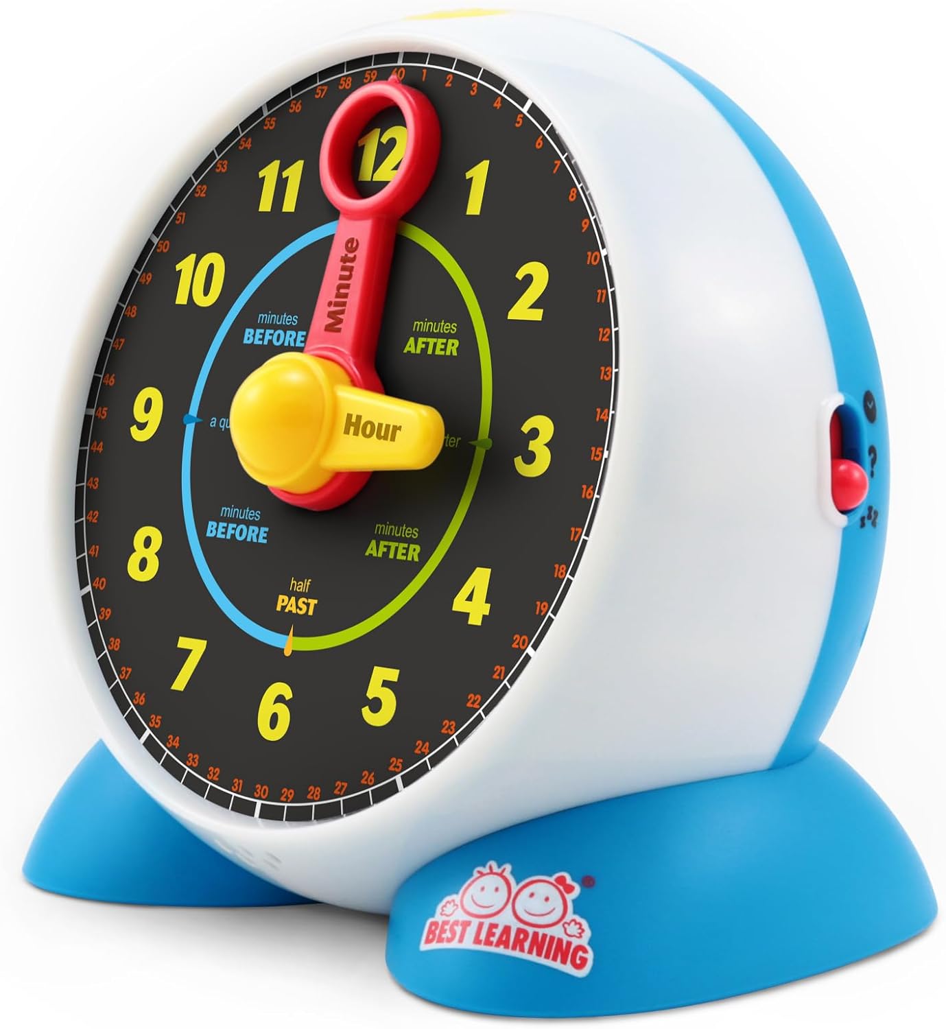 Learning Clock Teaching Light-Up Toy with Quiz and Music Sleep Mode I713