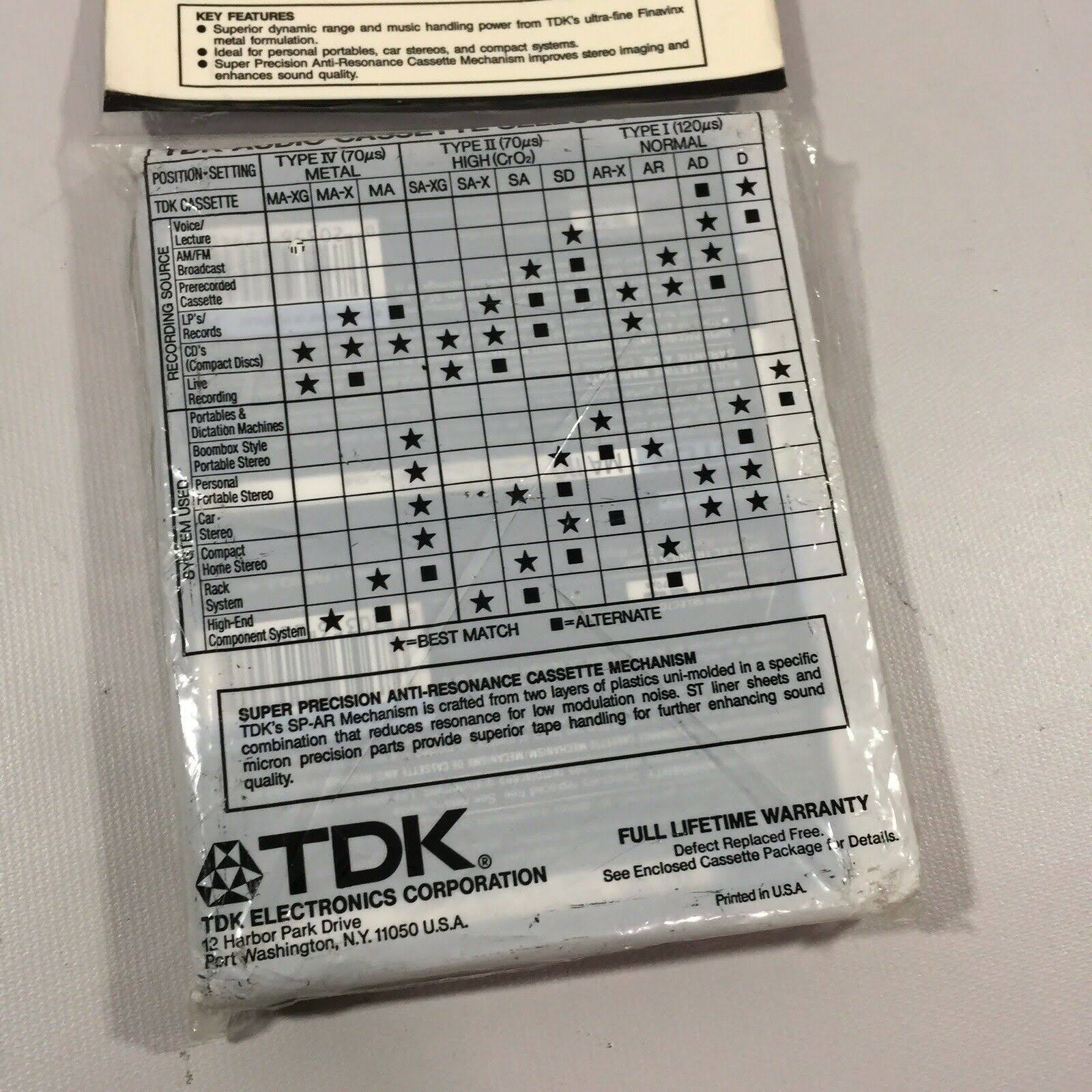 Blank Audio Cassette Tapes Type IV Metal Bias T76335