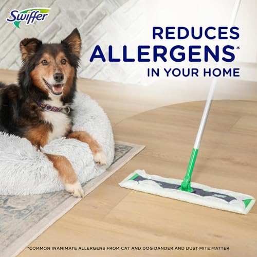 2-in-1 Dry + Wet Floor Mopping Kit with Sweeper, 8 Dry Cloths, 2 Wet Cloths T7484