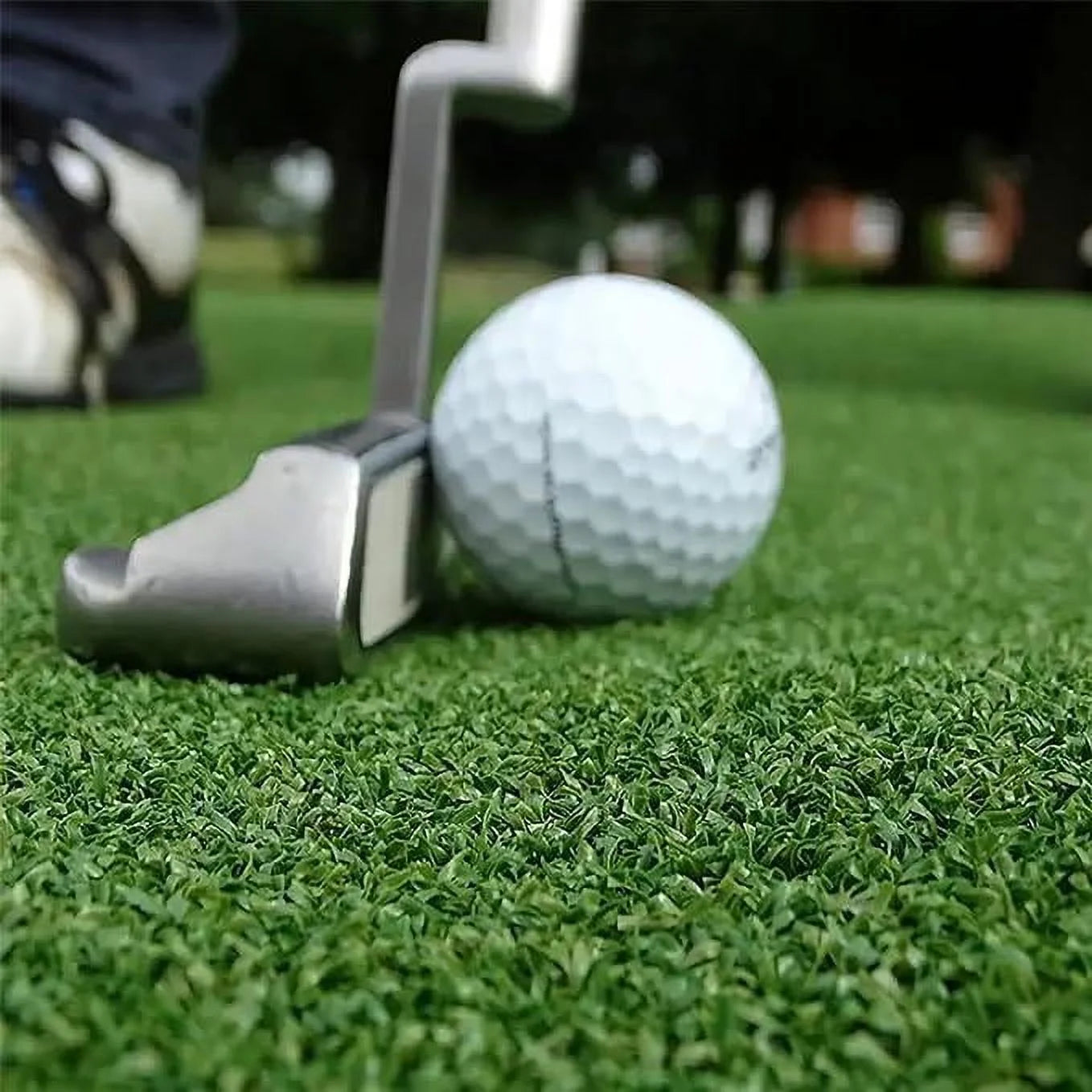 6'6" x 28' Green Artificial Turf Golf Hitting Mat M2654