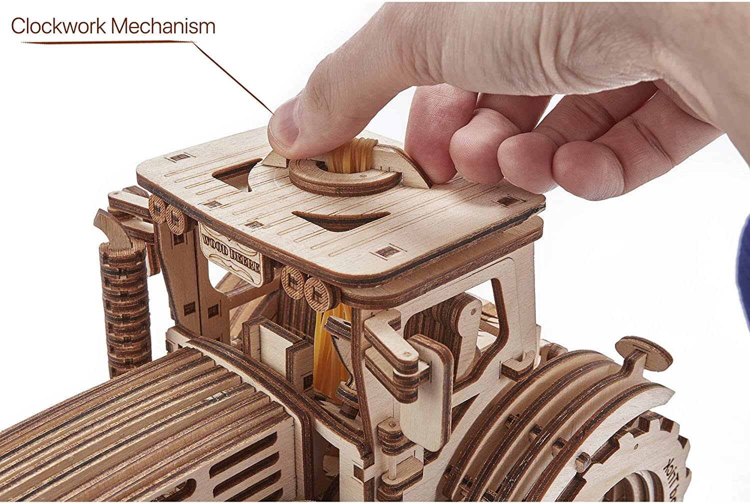 Wooden Mechanical Tractor Model Kit M219