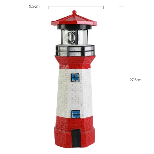 Rotating LED Solar Lighthouse X952819