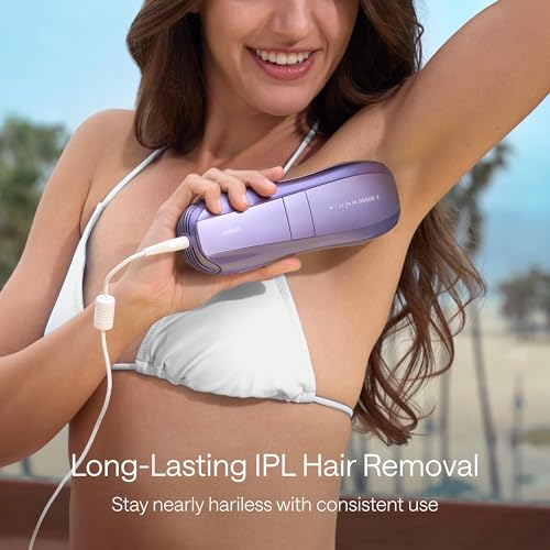 Laser Hair Removal Device with Ice Cool, Dual Lights, Skin Sensor & USHR Mode N94839
