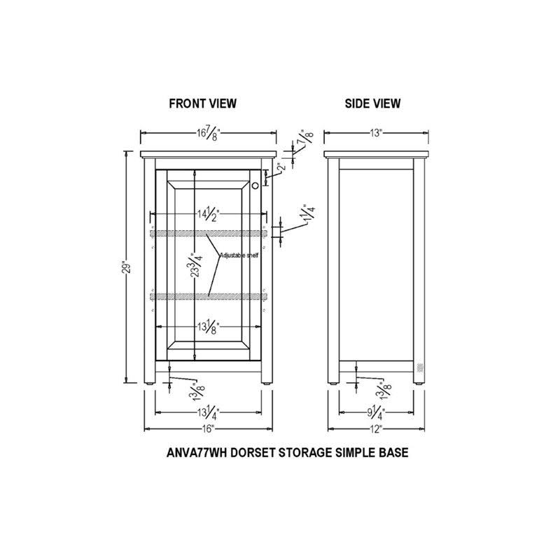 Floor Bath Storage Cabinet with Door B980
