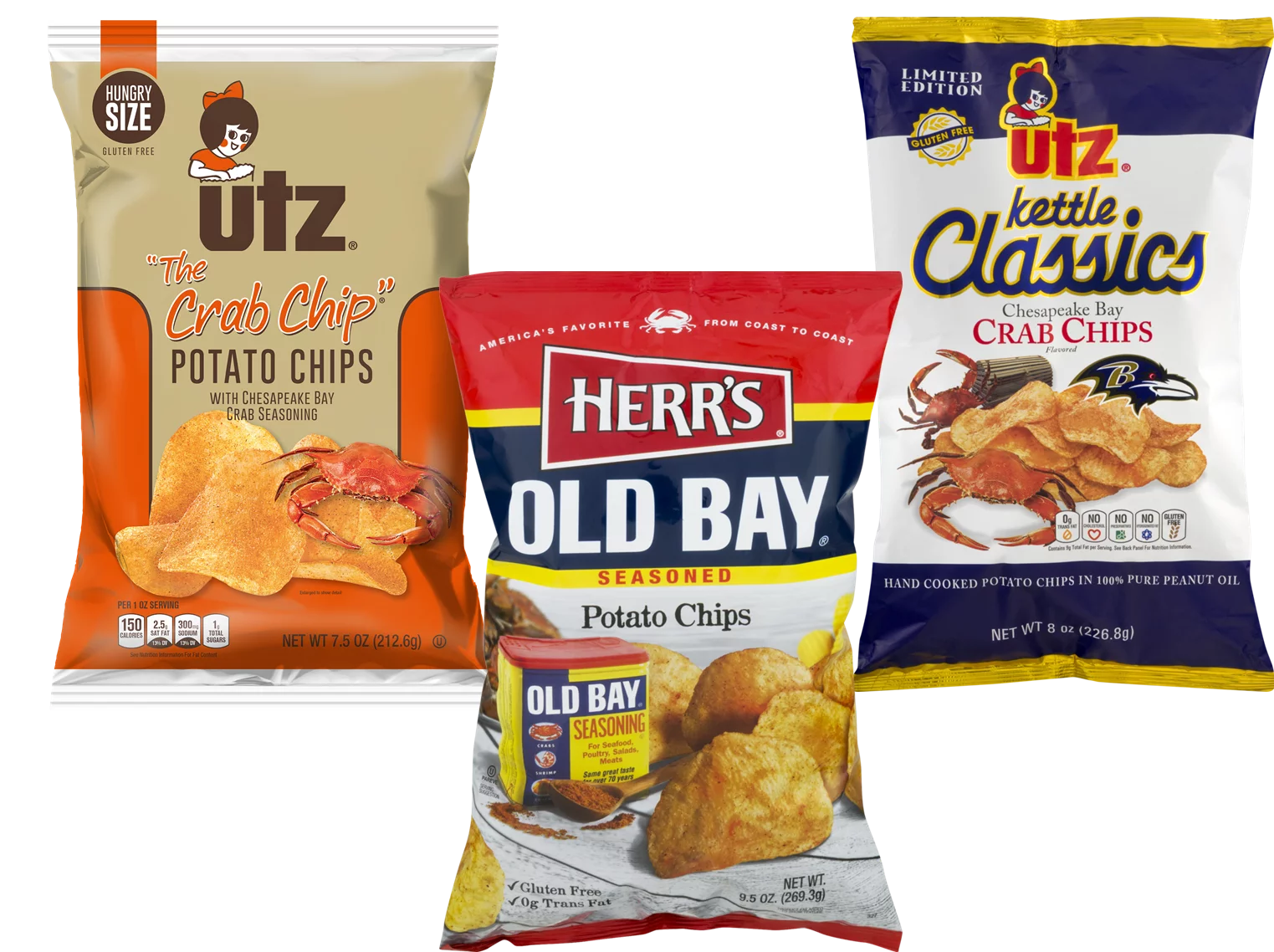 3-Pack Flavored Potato Chips B7302