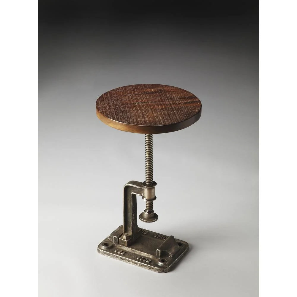 Industrial Chic Adjustable Accent Table I7046