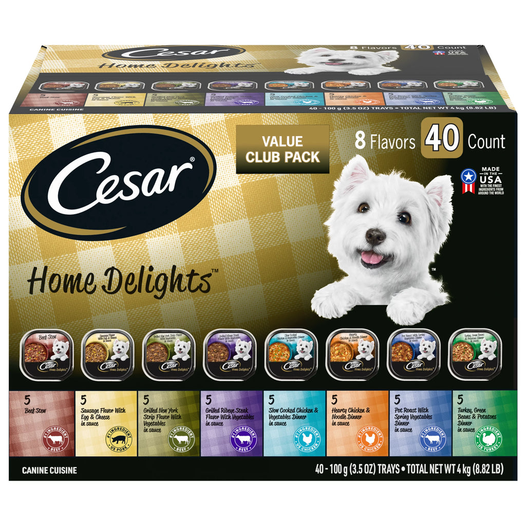 Cesar Wet Dog Food Variety Pack 40-Pack 3.5 oz W75761