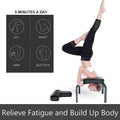 Black Stainless Steel Yoga Inversion Bench Y77574