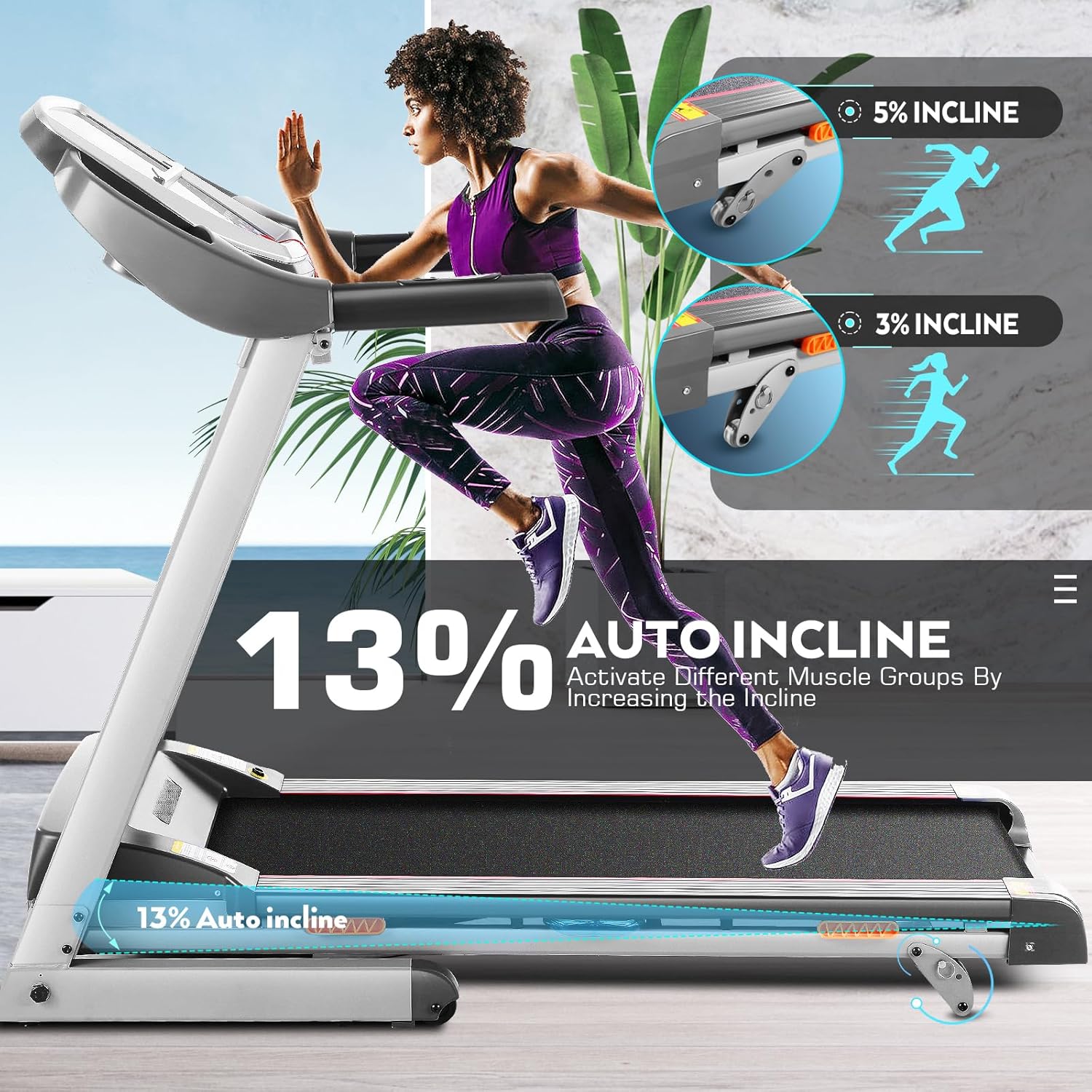 3.0 HP Electric Treadmill with Incline R8058