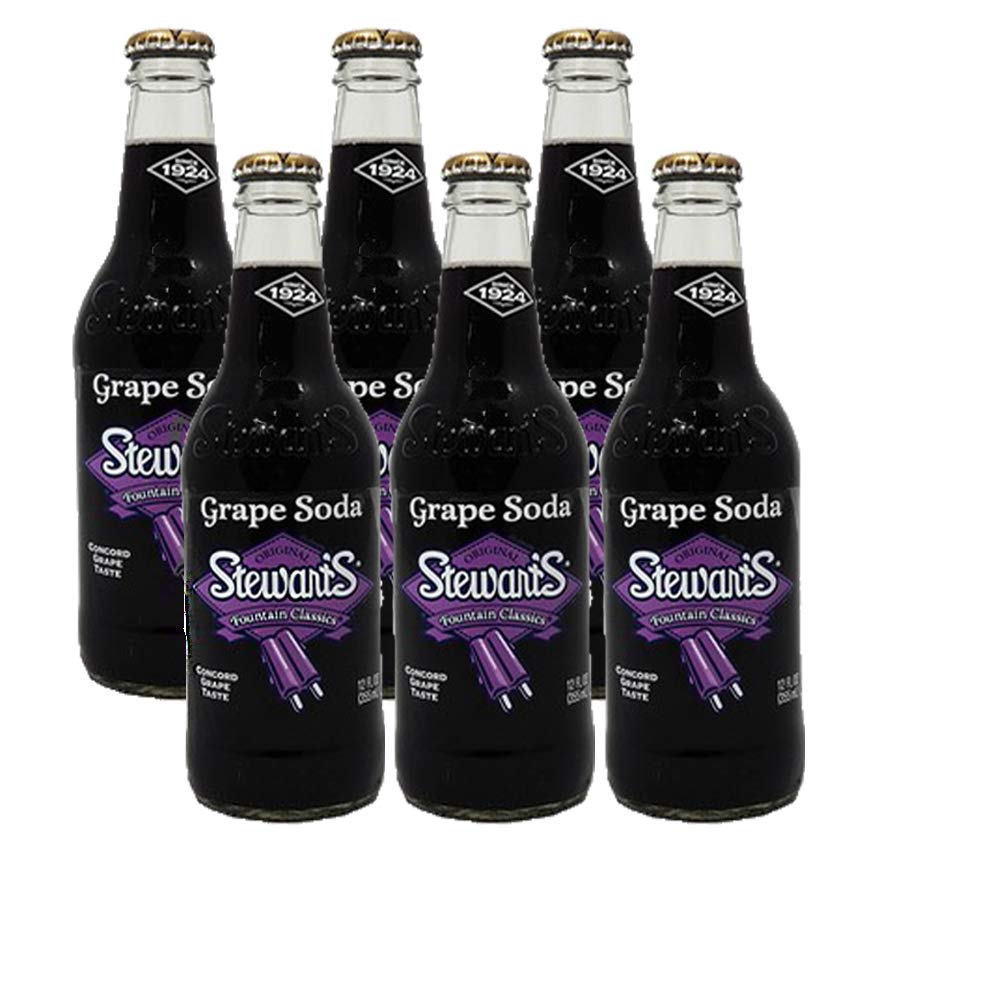 12 oz Glass Bottle Grape Soda (6 Pack) G289