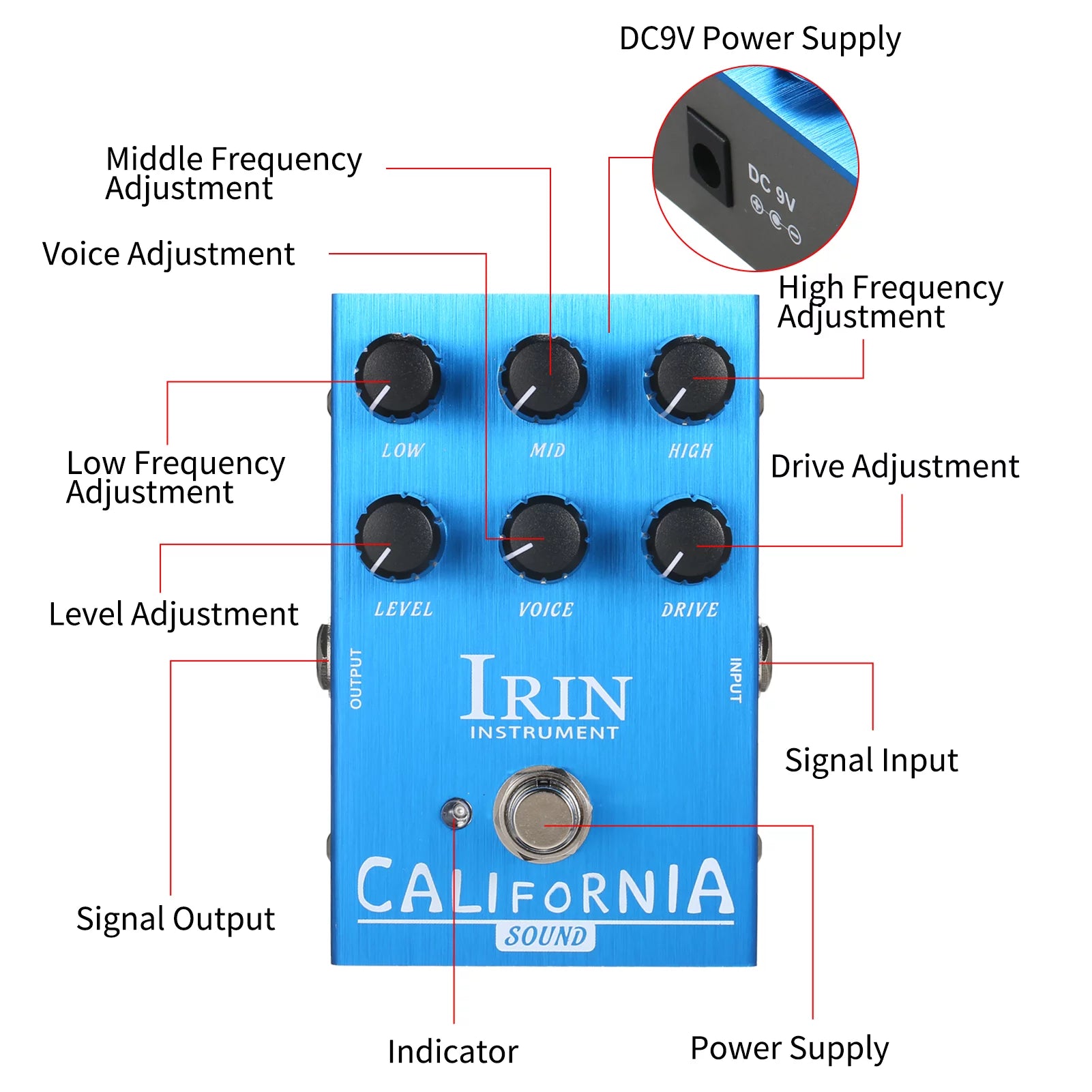 Guitar Effect Pedal with Speaker Simulation V24606
