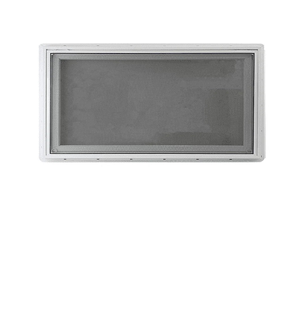 36" x 12" White Vinyl Casement Window with Tempered Low-E Glass W9886