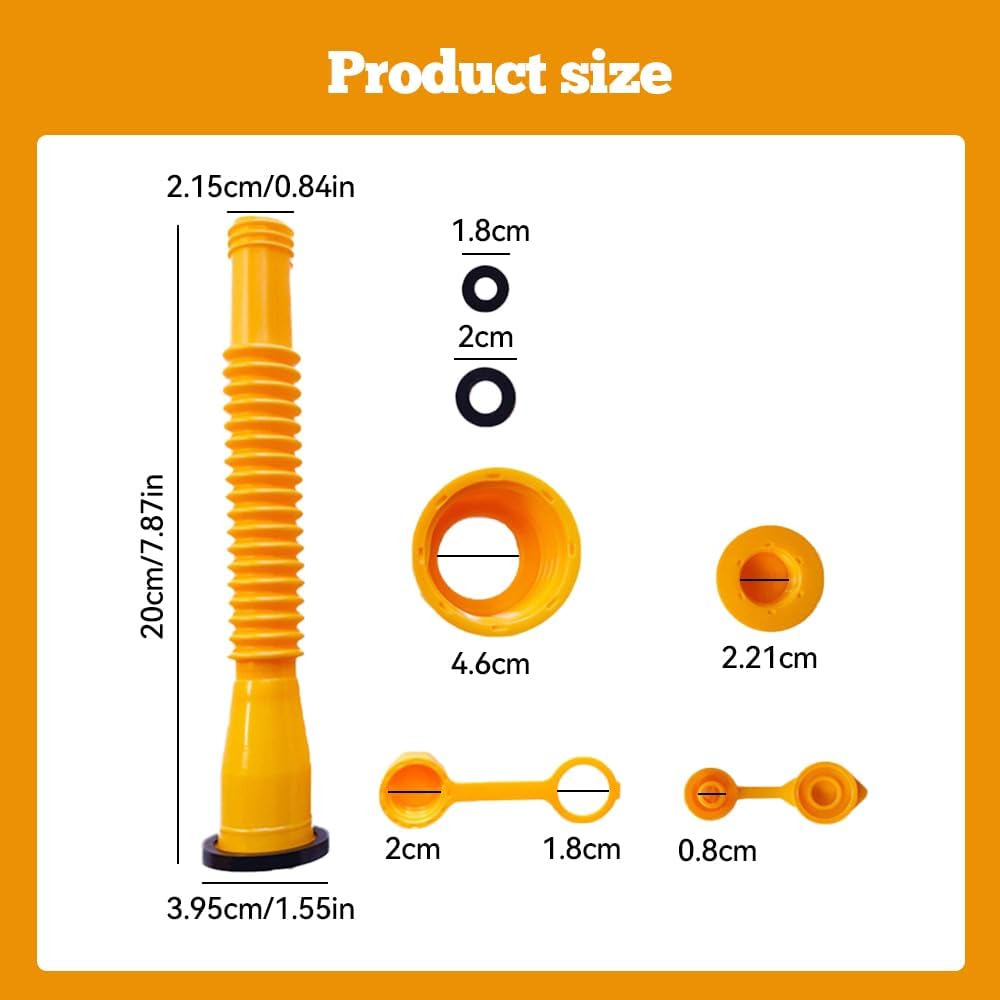 Gas Can Spout Replacement Kit with Flexible Nozzle (1 Kit) A992