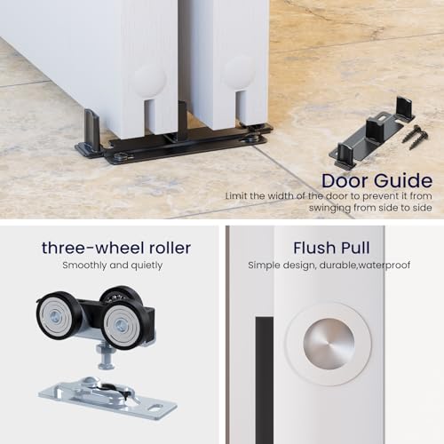 72" Bypass Sliding Door Hardware Kit for 2 Doors A877
