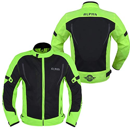 HI VIS MESH MOTORCYCLE JACKET (RED, 4X-LARGE) Q19007